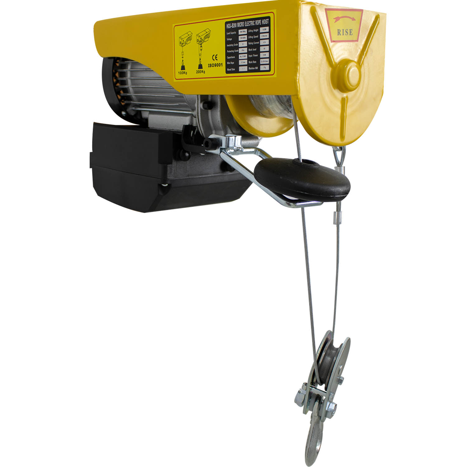 Polipasto Electrico Inalambrico de 100 a 200 Kg Con Cable de 20 Met 110V PA200 5MM Kingsman