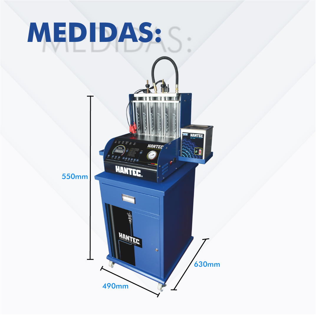 Laboratorio Inyectores 6 Incluye Adaptadores Y Mesa incluida Hantec Herramienta Automotriz