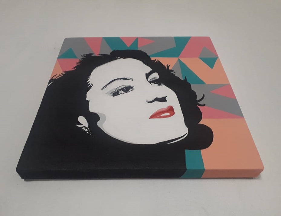Cuadro decorativo pintado a mano Galería Oneris MARIA FELIX 2 90x90