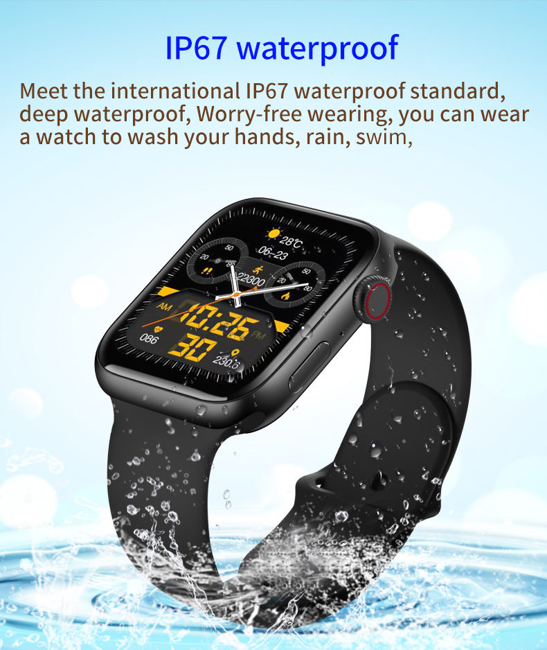 Reloj inteligente LD9 2022 con Bluetooth, monitoreo de sueño, frecuencia cardíaca, IP67, carga inalámbrica, 1,75 pulgadas, reloj electrónico para mujer y hombre By Ns Tech