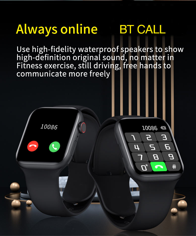 Reloj inteligente LD9 2022 con Bluetooth, monitoreo de sueño, frecuencia cardíaca, IP67, carga inalámbrica, 1,75 pulgadas, reloj electrónico para mujer y hombre By Ns Tech