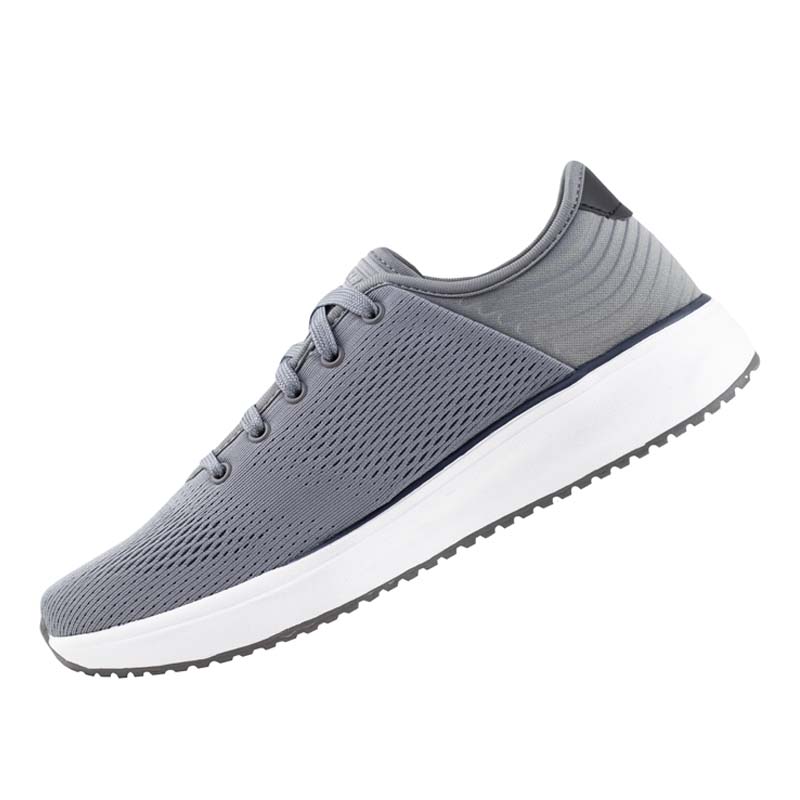 TENIS CASUAL HOMBRE SKECHERS RELAXED FIT 210334X GRIS CLARO 100% ORIGINAL