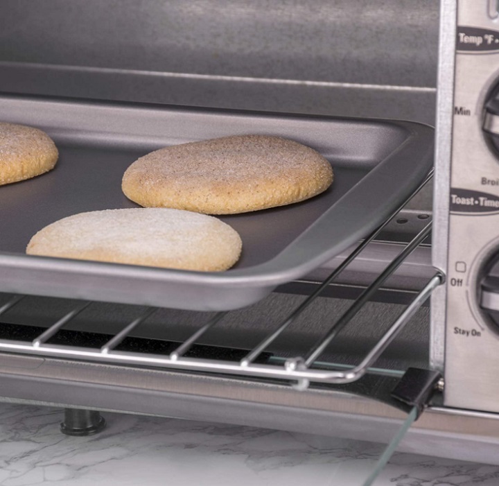 Rejilla y Sarten para hornear Galletas con estante Gris