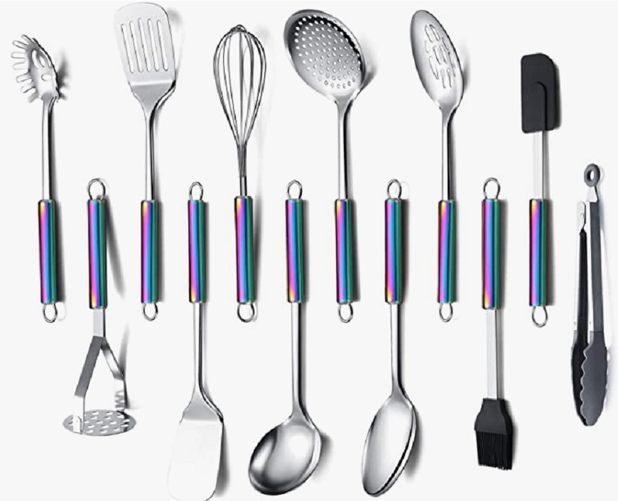 Juego de utensilios de cocina arcoíris 12 Piezas