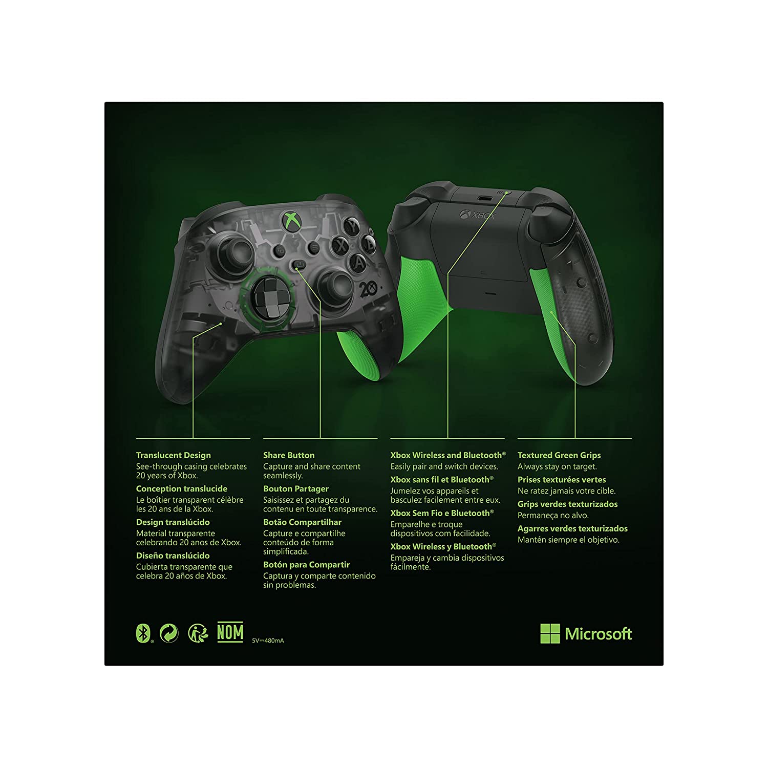 Control Inalambrico Microsoft Xbox Series X - 20th Anniversary Special Edition