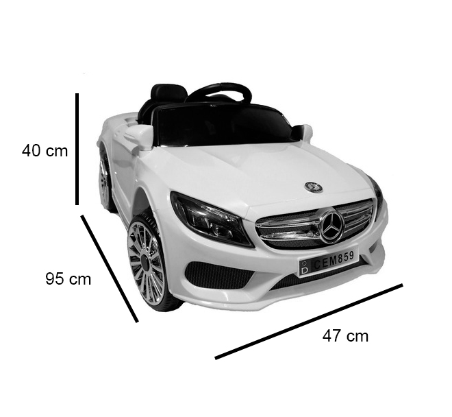 Montable Eléctrico Mercedes Benz Niños TINTO