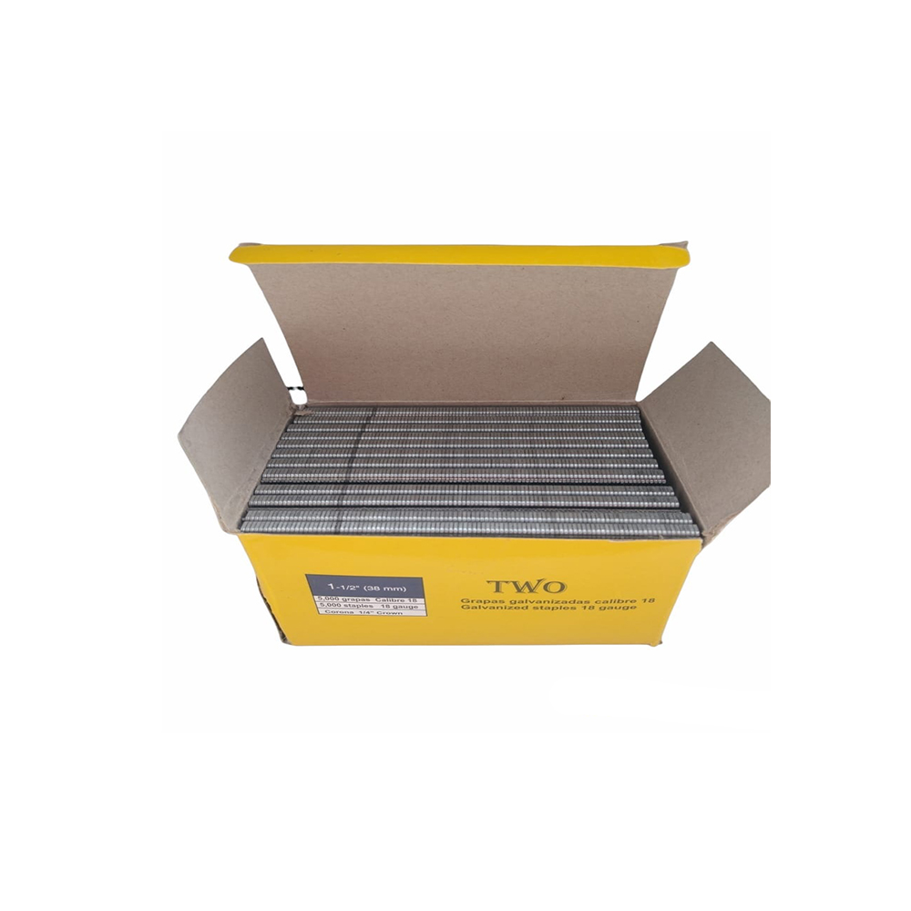 Grapa Neumática 1 1/2" Calibre 18 Corona 1/4" 