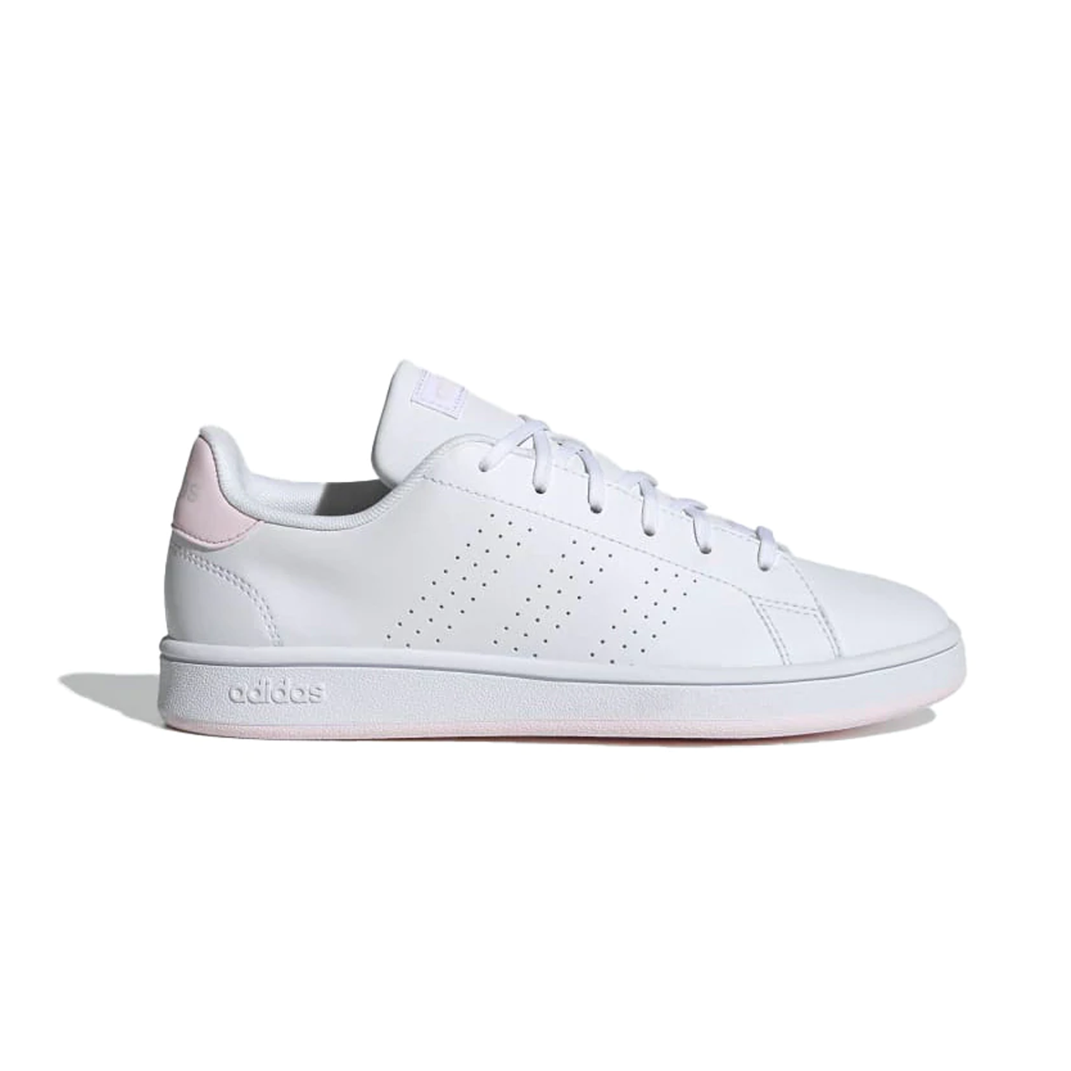 Adidas advantage blanco clearance rosa