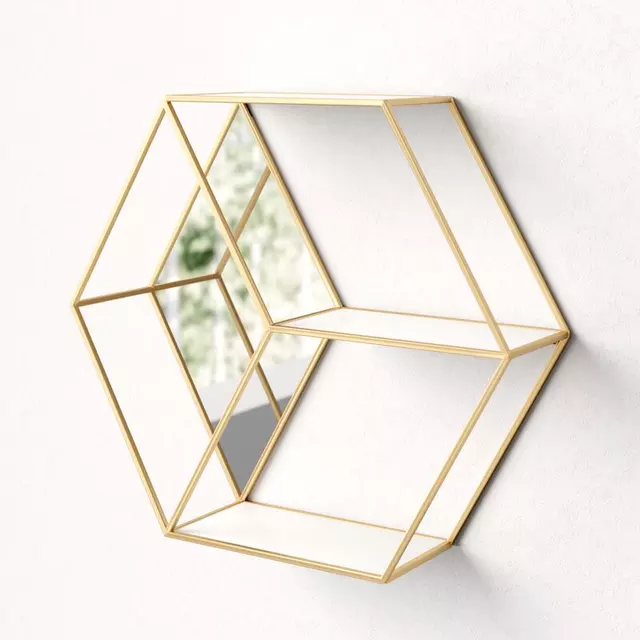 Repisa con espejo tipo tocador 