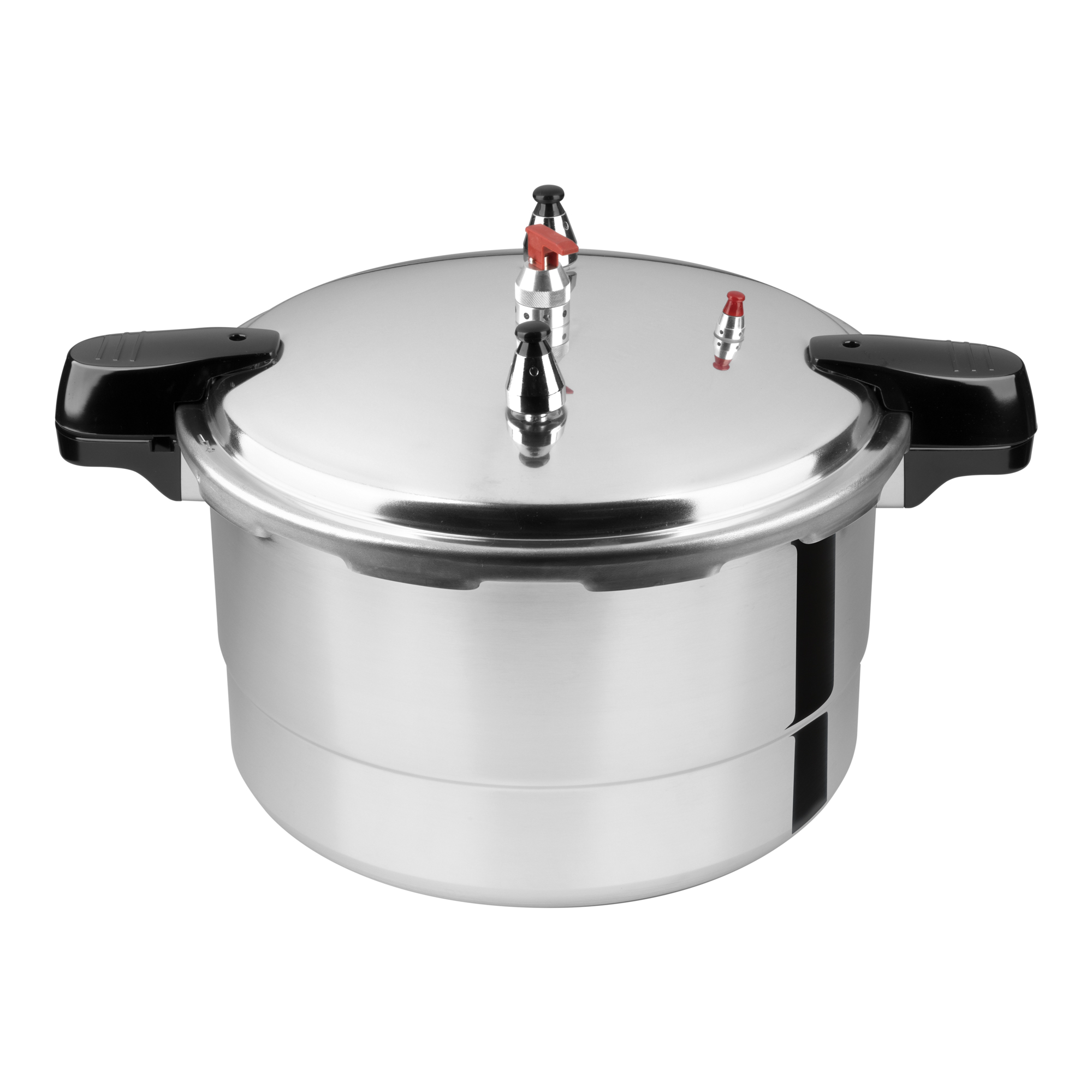 Olla de Presión Express Ekco de 23 litros Color Plata, Hecha 100% de Aluminio Con 6 Sistemas de Seguridad