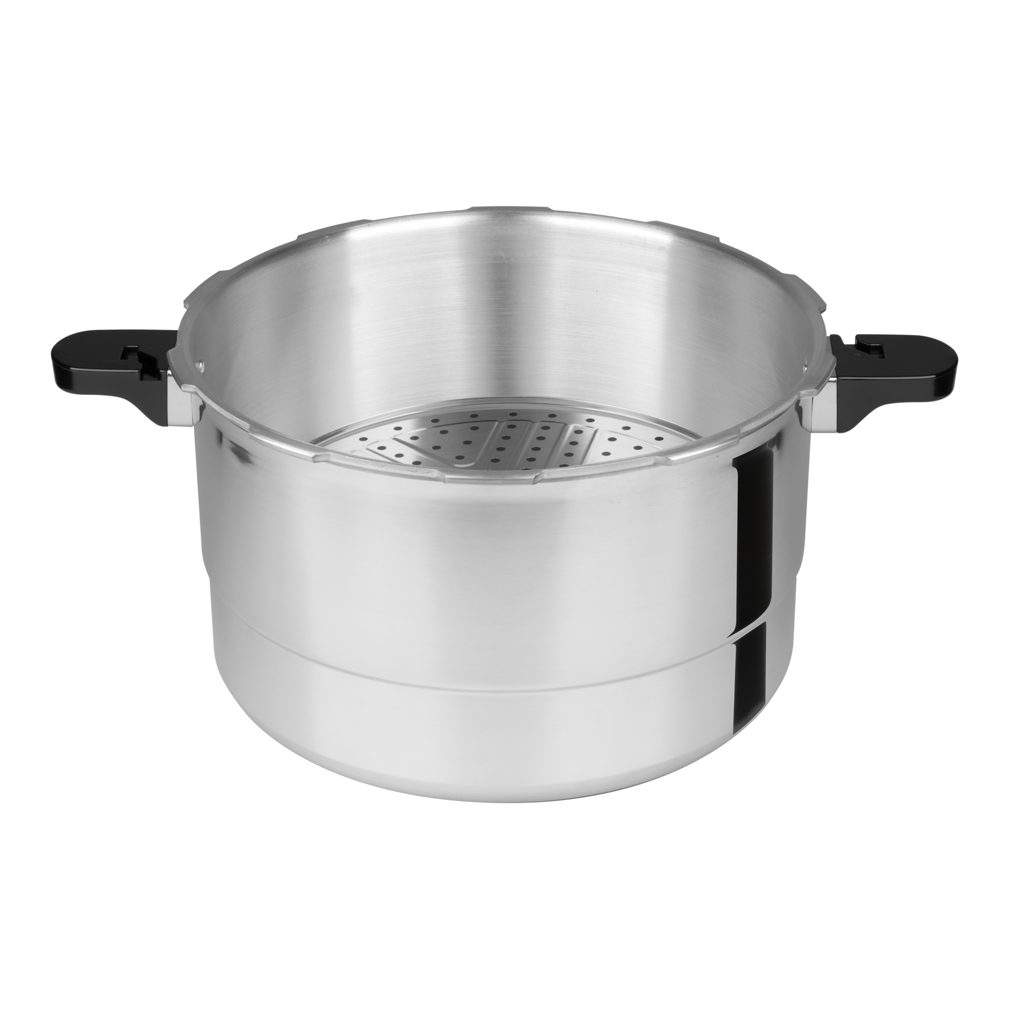 Olla de Presión Express Ekco de 23 litros Color Plata, Hecha 100% de Aluminio Con 6 Sistemas de Seguridad