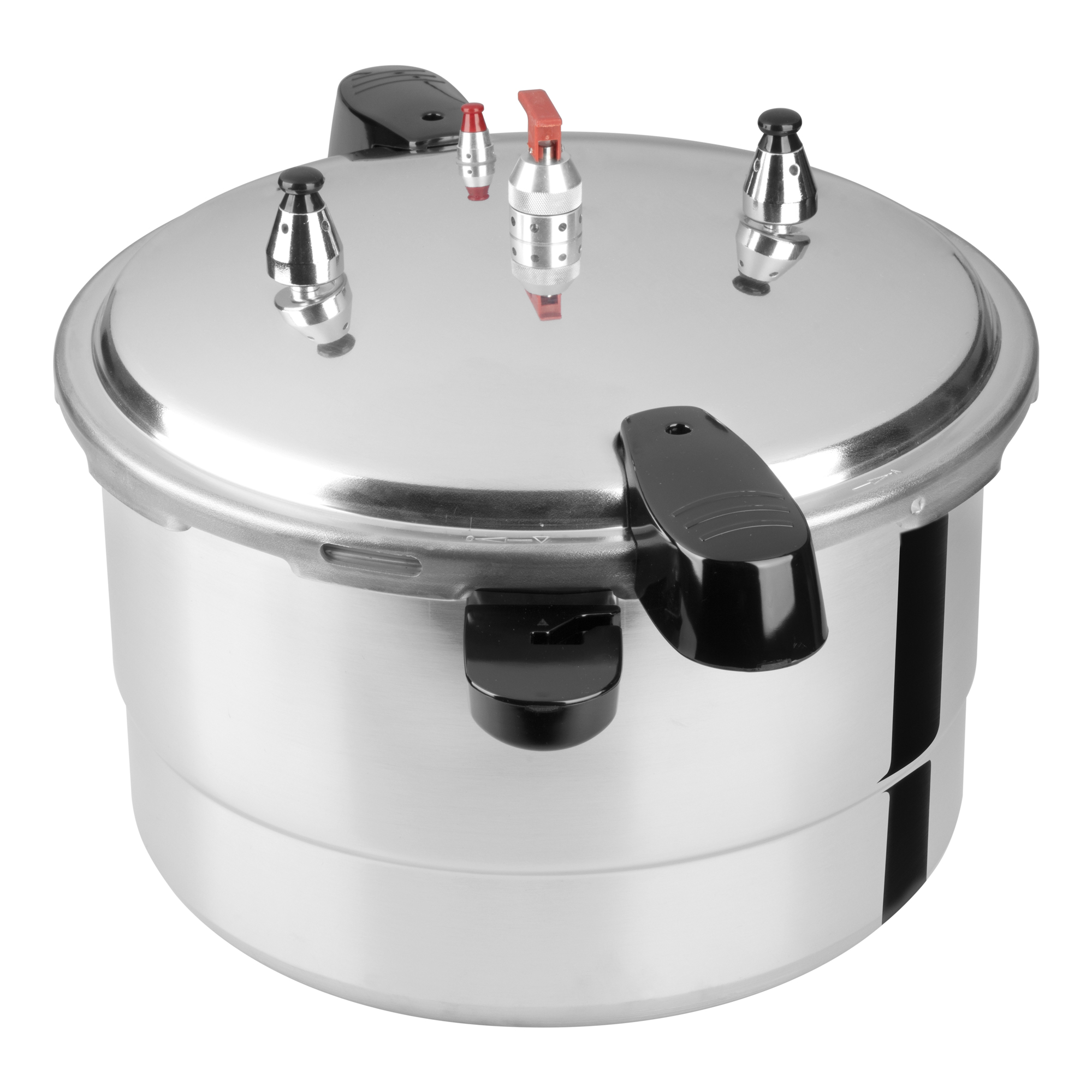 Olla de Presión Express Ekco de 23 litros Color Plata, Hecha 100% de Aluminio Con 6 Sistemas de Seguridad