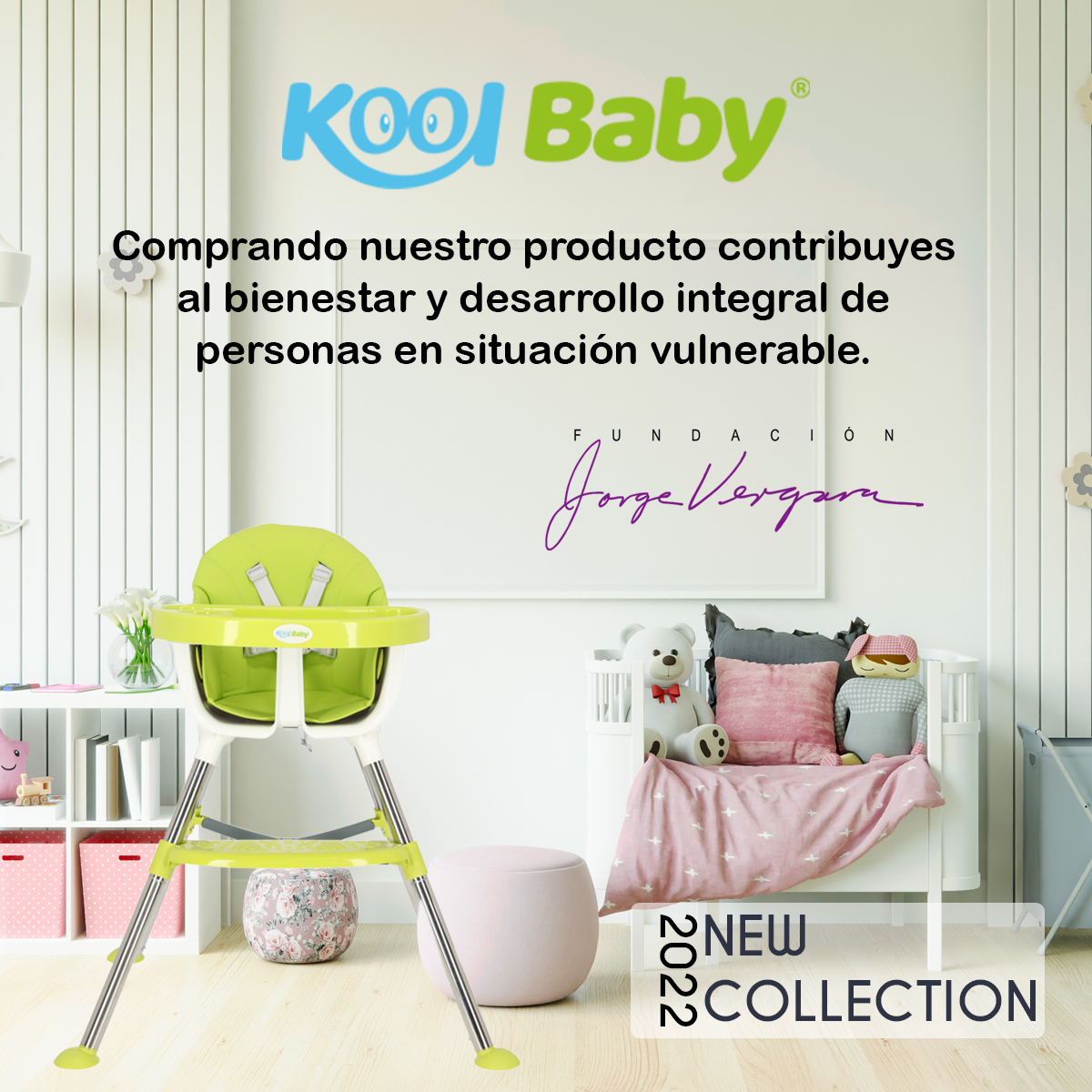 Silla Alta Para Bebé Kool Baby Mod. Sa-03a