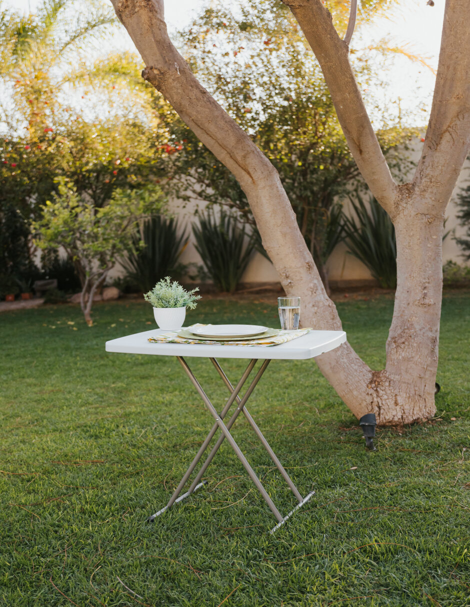 Mesa plegable polietileno apoyo servicio heavy duty Beckon