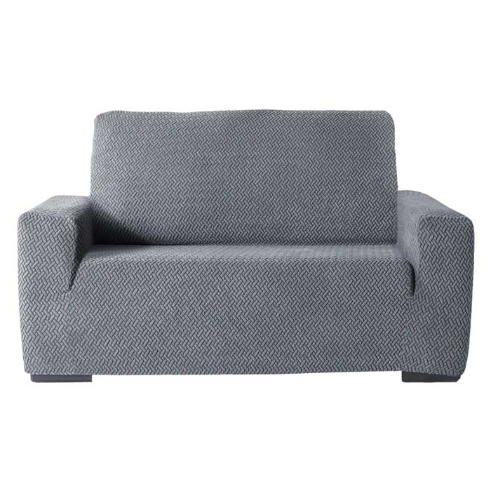 Cubresalas Gris | Fundas Elásticas para sillón de 2 Asientos/Loveseat