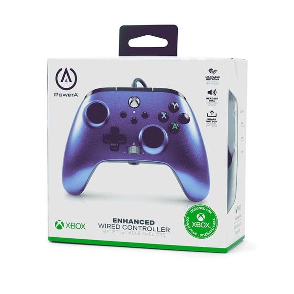 Control Alambrico Power A Compatible con Xbox One/x/s Cosmos Nebula Nuevo