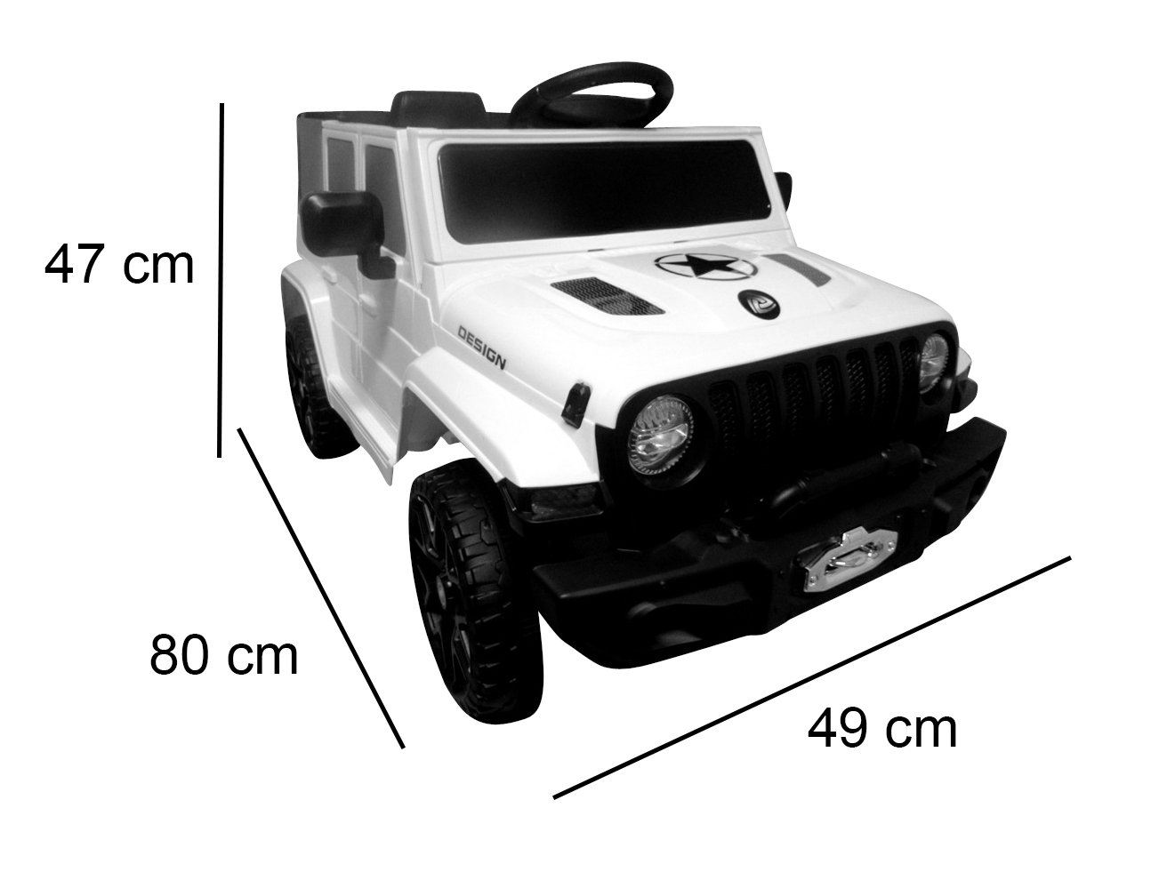 Vehiculo Montable Eléctrico Mini Jeep Niños