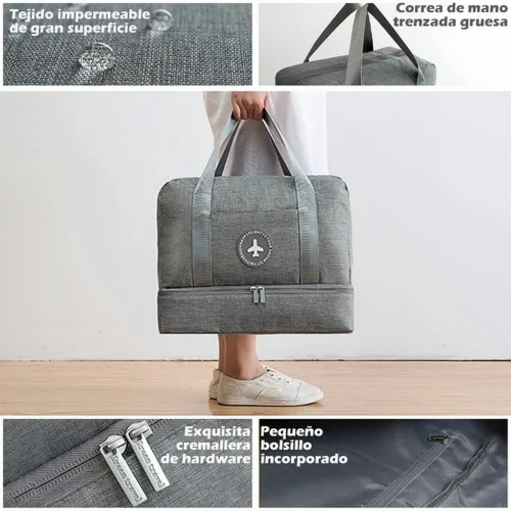 Bolsa De Viaje Separada Seca Y Húmeda Para Natación, Playa,