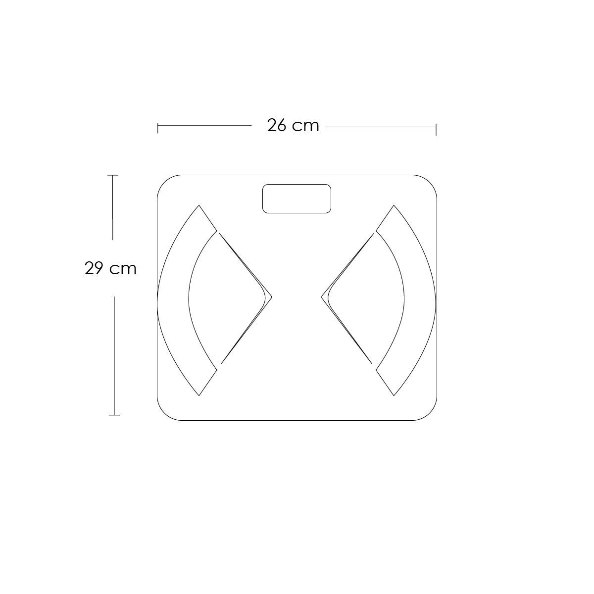 Báscula inteligente con analizador de grasa corporal bluetooth