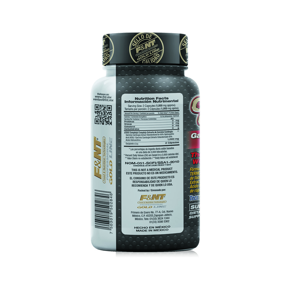 Garcinia Cambogia 60 Caps 60% Hca Termogénico Bajar Peso 