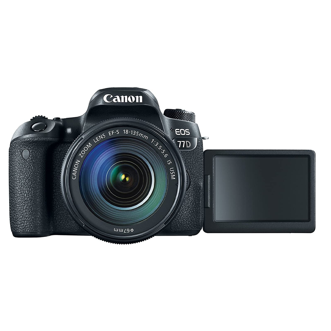 Cámara Canon EOS 77D + EF-S 18-135 mm f/3,5-5,6 IS USM (Reacondicionado grado A)