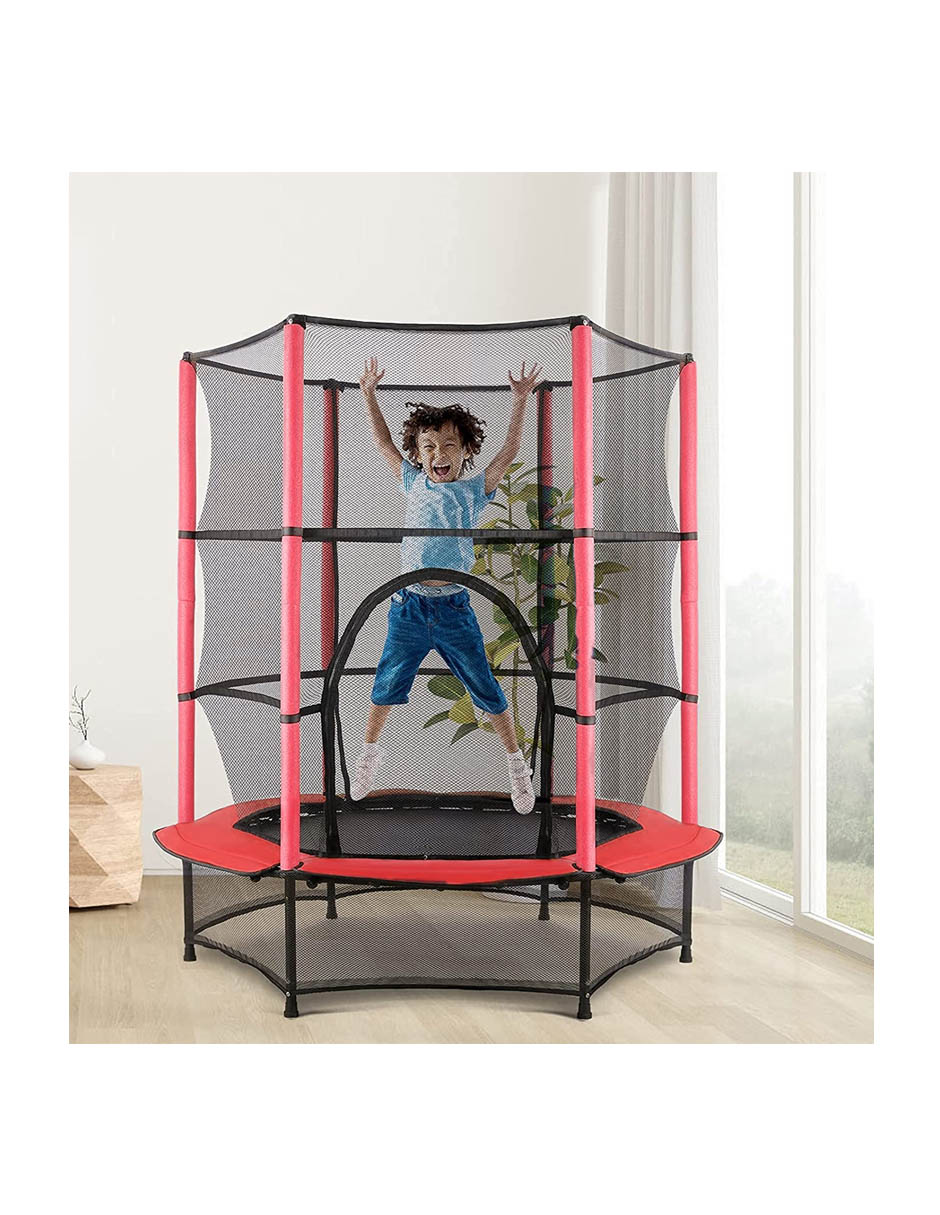 Trampolin 55 Pulgadas Infantil Rojo