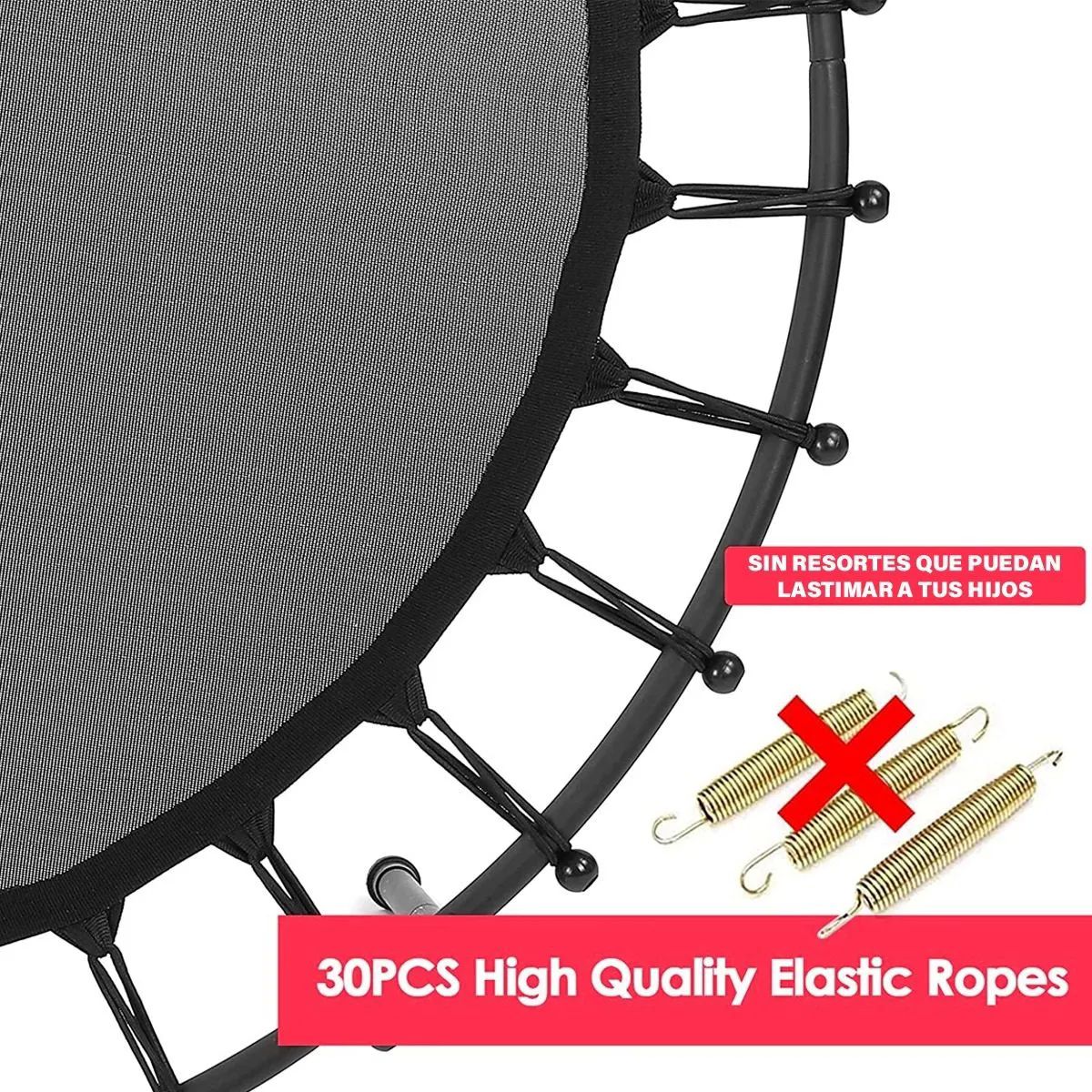 Trampolin 55 Pulgadas Infantil Rojo