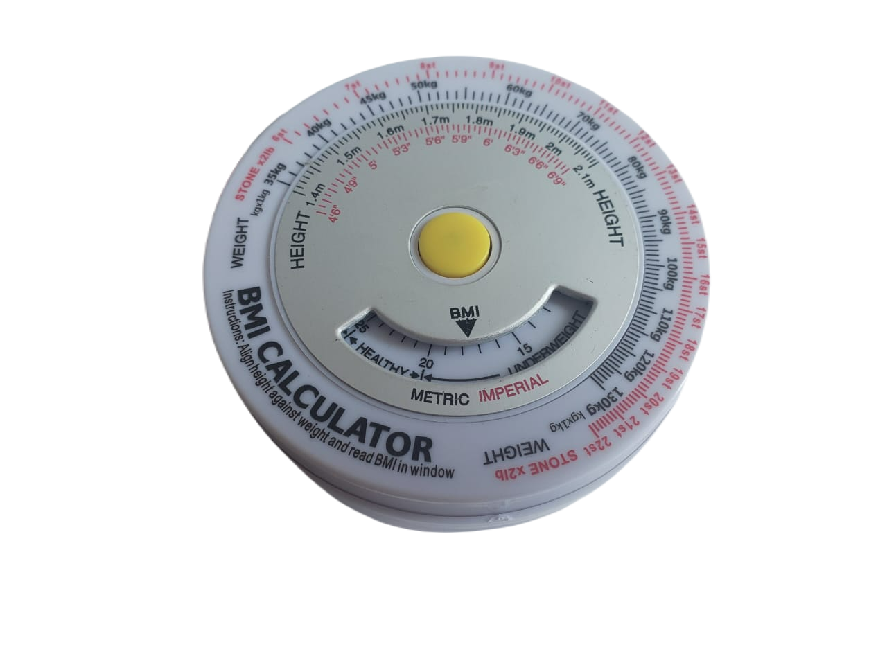 Cinta métrica corporal, con indice de masa R18, Hergom.