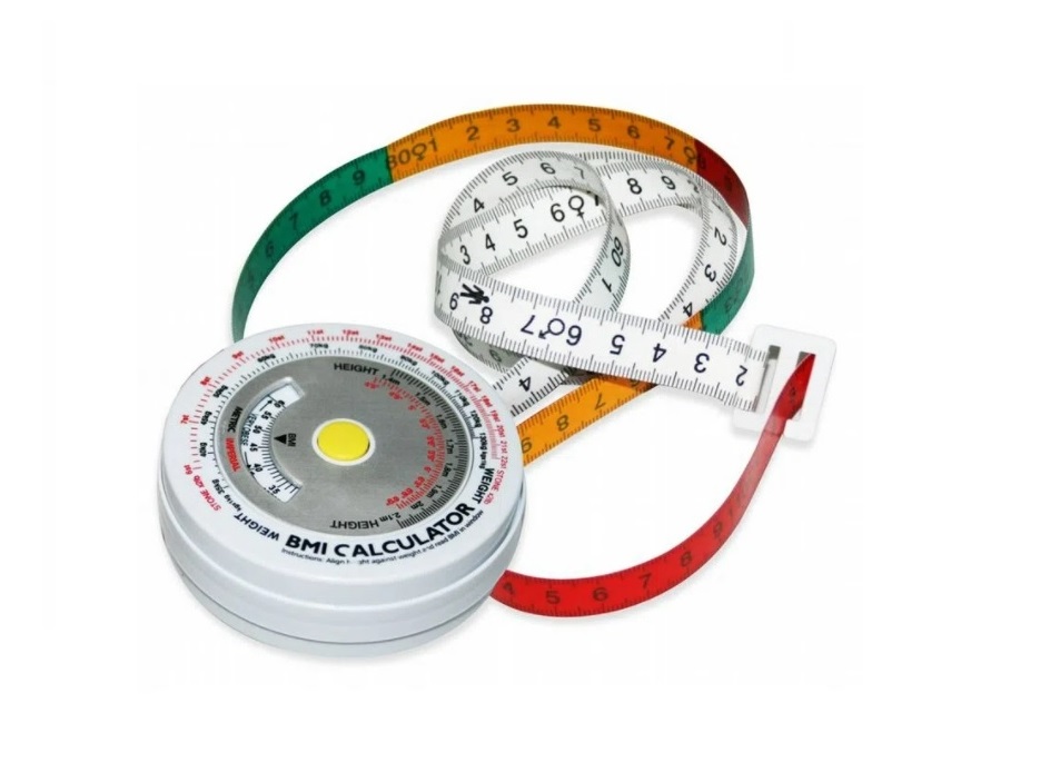 Cinta métrica corporal, con indice de masa R18, Hergom.