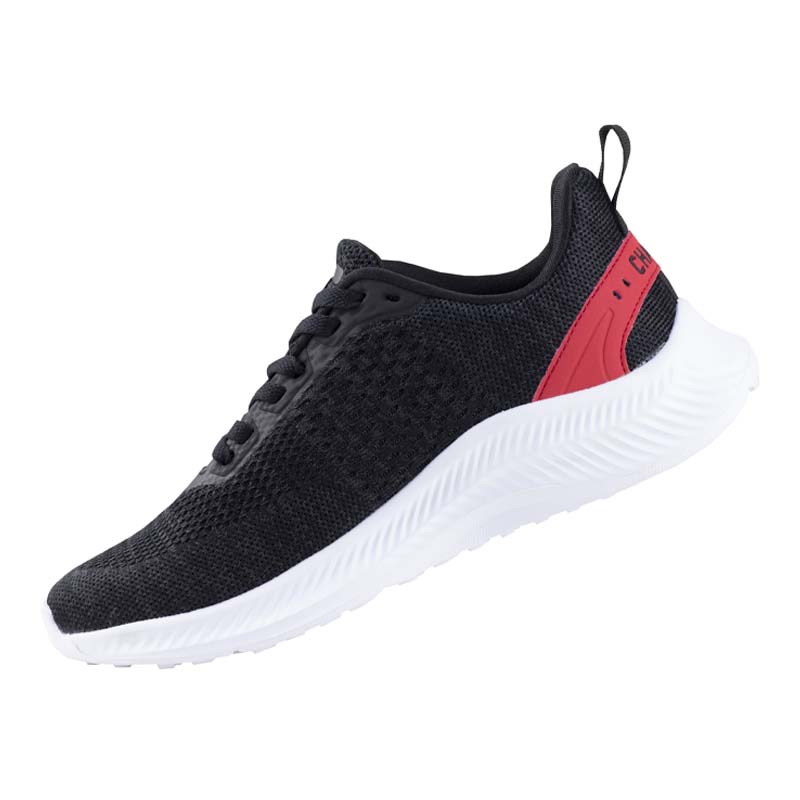 TENIS CHARLY RUNNING HOMBRE MUJER THINNY 1086205 NEGRO ROJO.