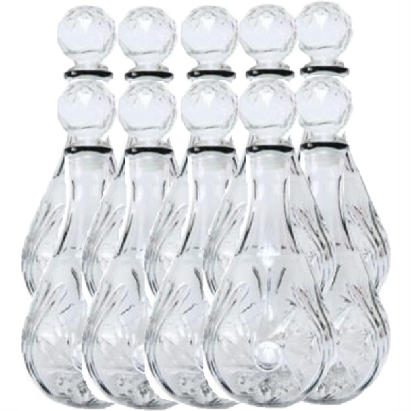 Paquete, 10 piezas, Licorera de Vidrio 50 ml WN818