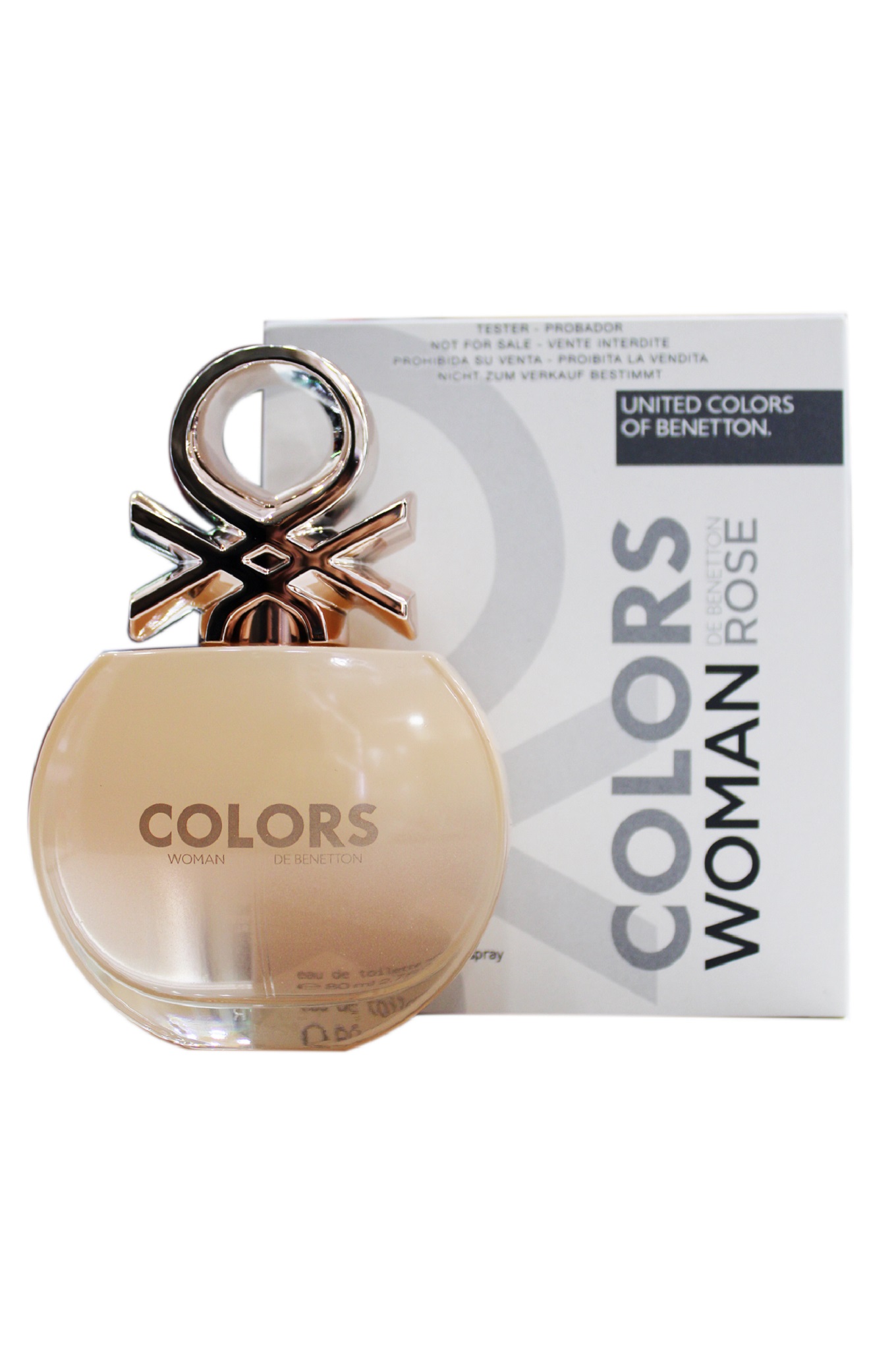 Perfume Tester Colors De Benetton Woman Rose EDT 80 ml