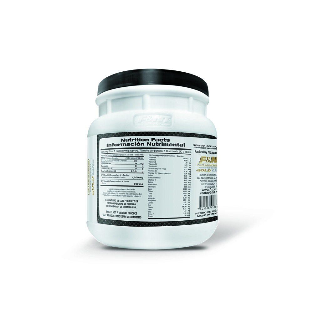 L-carnitina 1,000 Gr: 1,200 Mg L Carnitina En Polvo Sabor Naranja F&nt