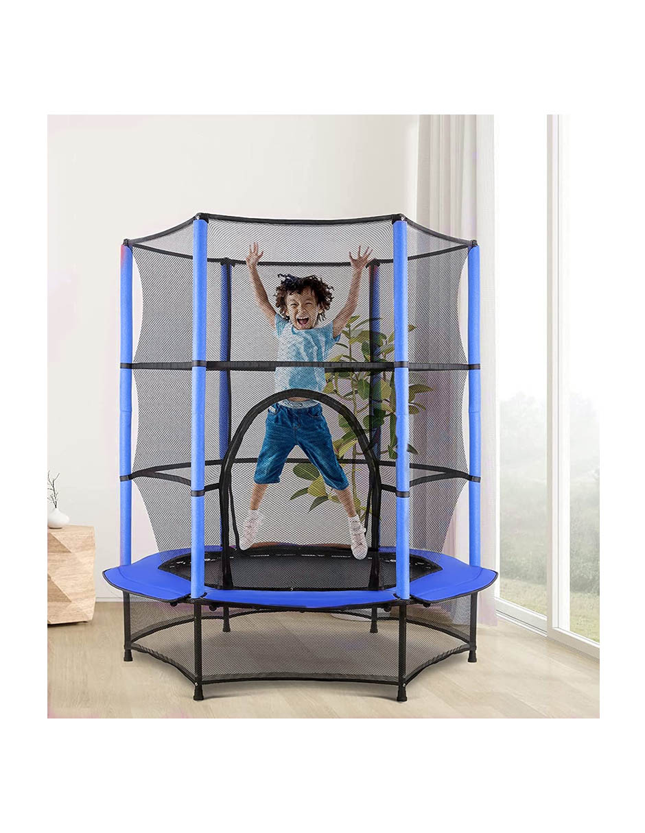 Trampolin 55 Pulgadas Infantil Azul