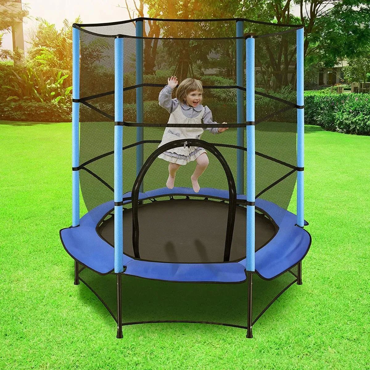 Trampolin 55 Pulgadas Infantil Azul
