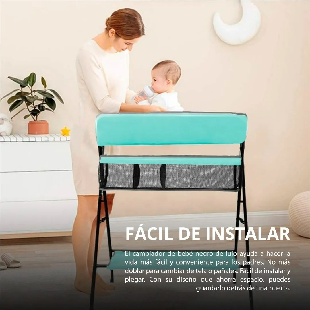Cambiador De Pañales Para Bebe Plegable Portatil Ligero