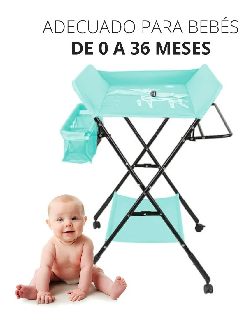 Cambiador De Pañales Para Bebe Plegable Portatil Ligero