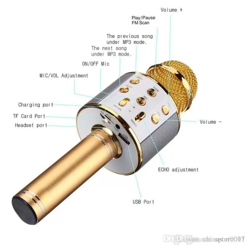 Micrófono bluetooth Karaoke