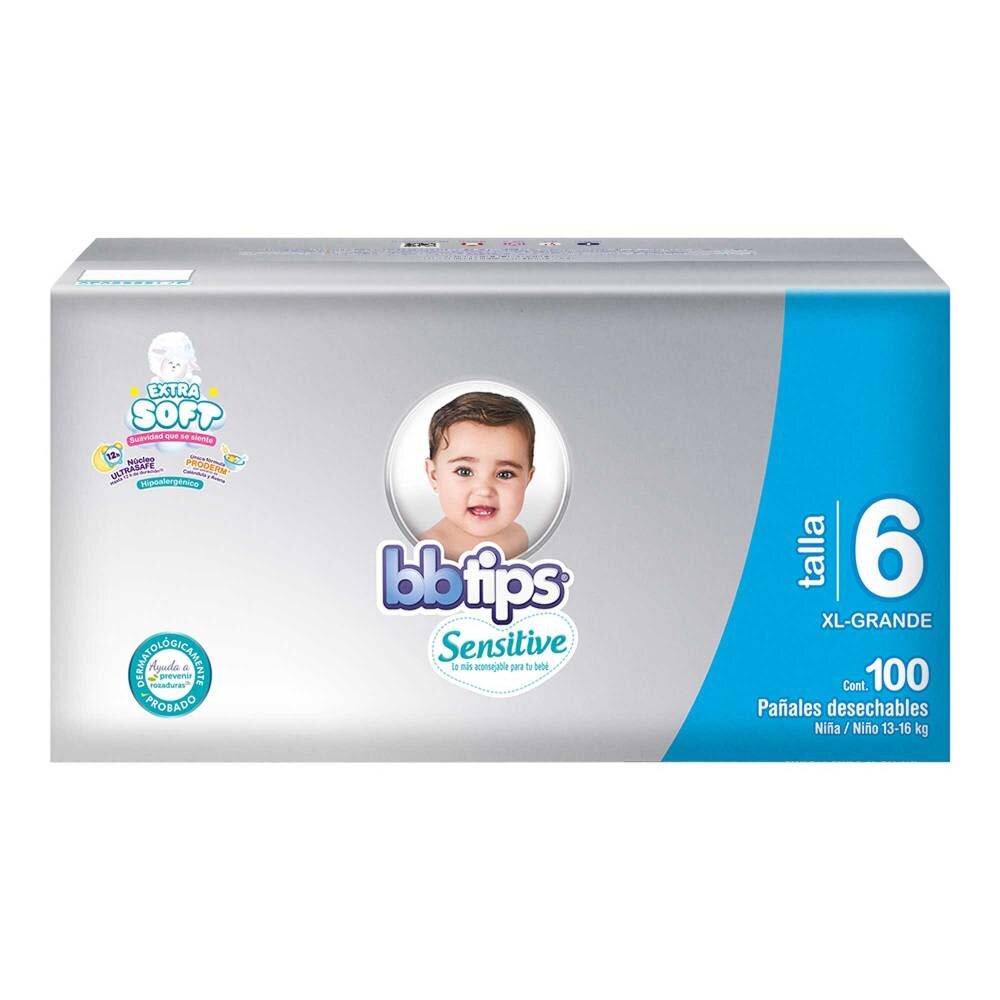 Pañales Etapa 6 BB Tips 100 pzas