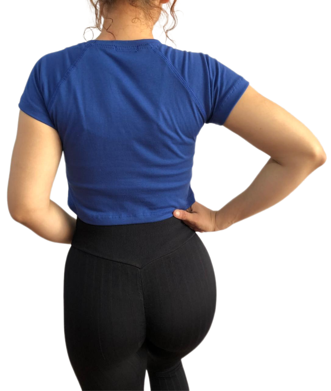 Playera Básica Deportiva Dama Gym Fitness Croptop Algodón