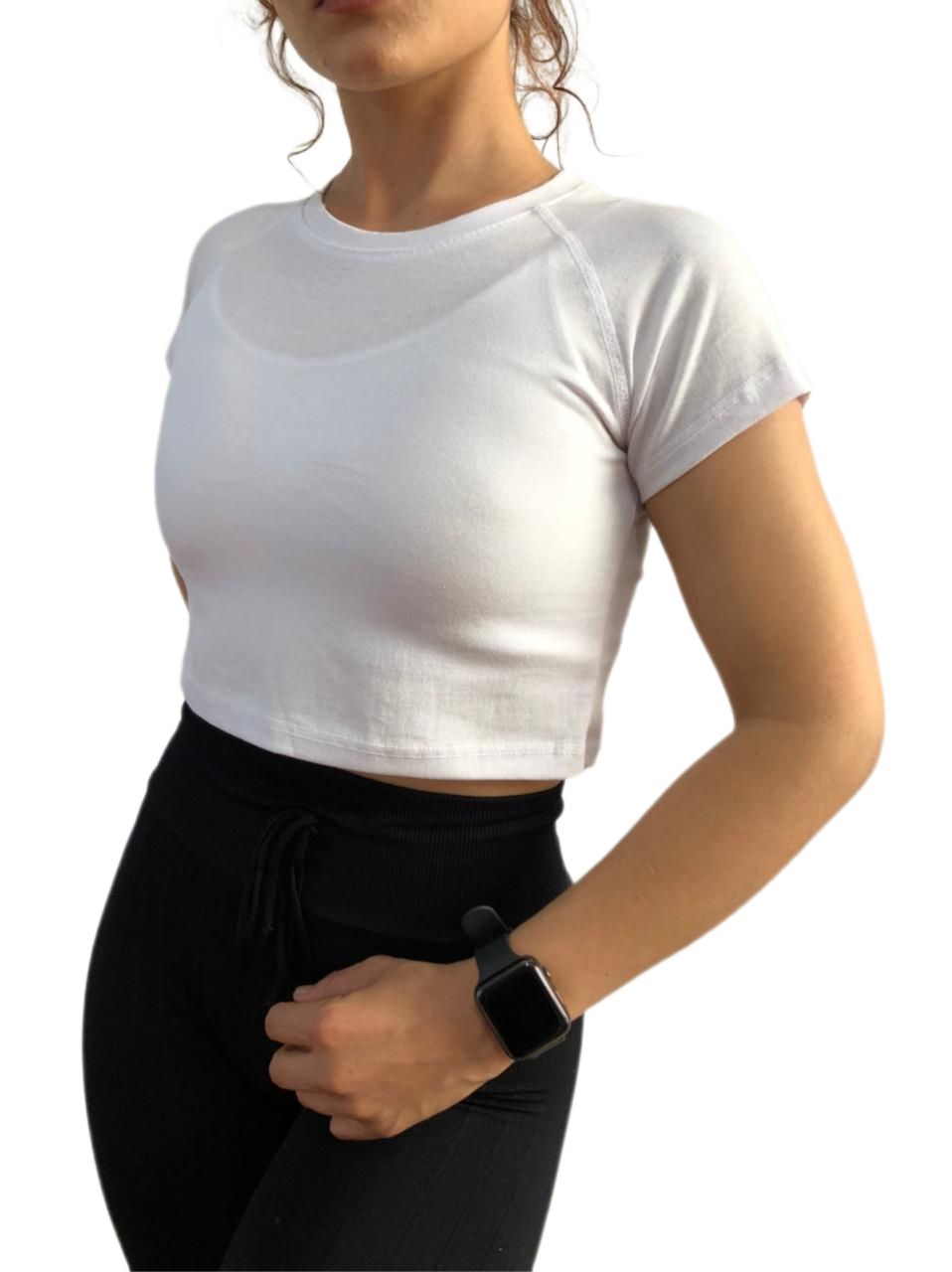 Playera Básica Deportiva Dama Gym Fitness Croptop Algodón