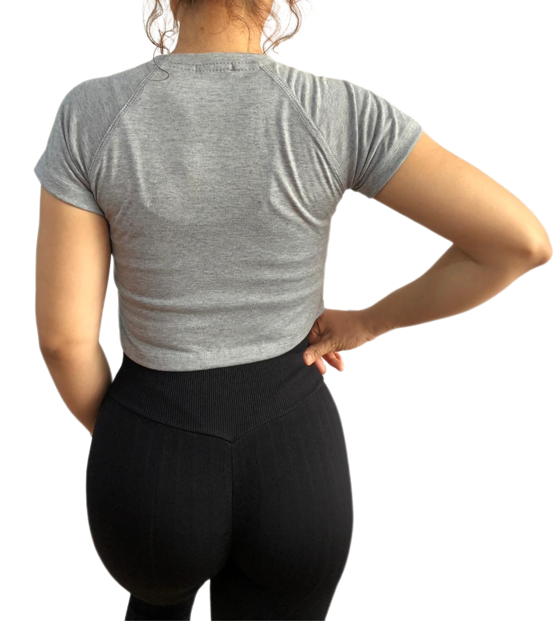 Playera Básica Deportiva Dama Gym Fitness Croptop Algodón