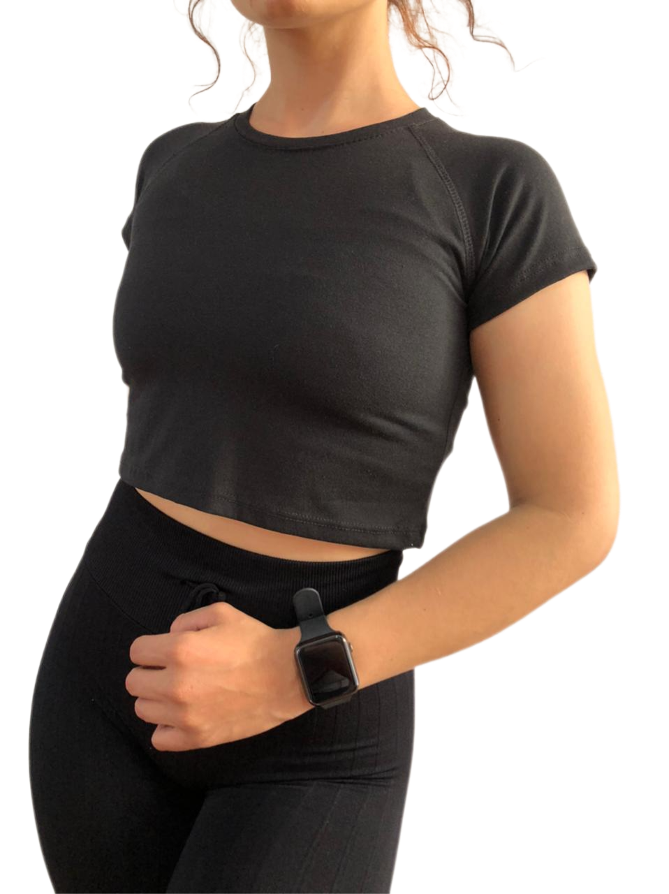 Playera Básica Deportiva Dama Gym Fitness Croptop Algodón