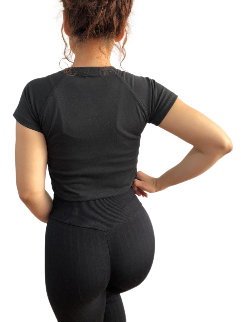 Playera Básica Deportiva Dama Gym Fitness Croptop Algodón