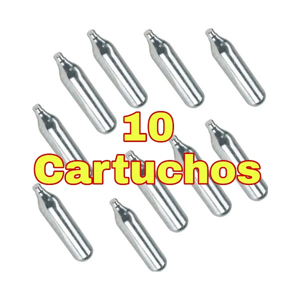 10 Cartuchos De Co2 12gr Mendoza Crosman Gamo