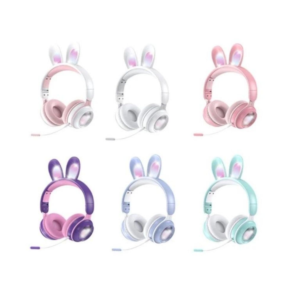 Diadema gamer con microfono Gadgets & fun diseño orejas de conejo
