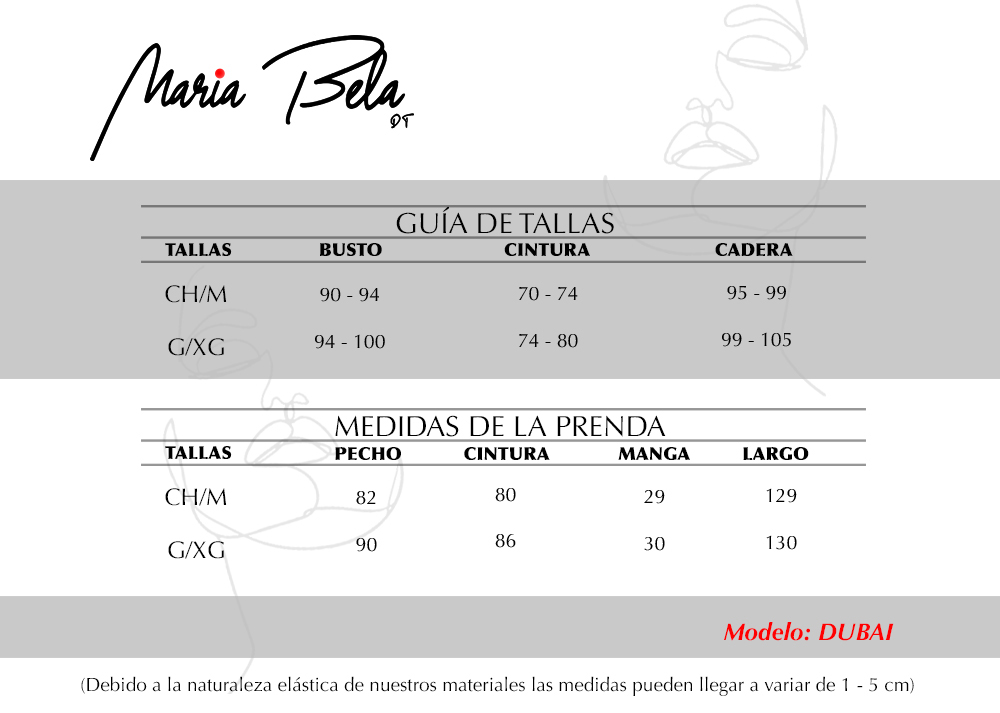 Vestido Largo Casual Maria Bela Modelo Dubai