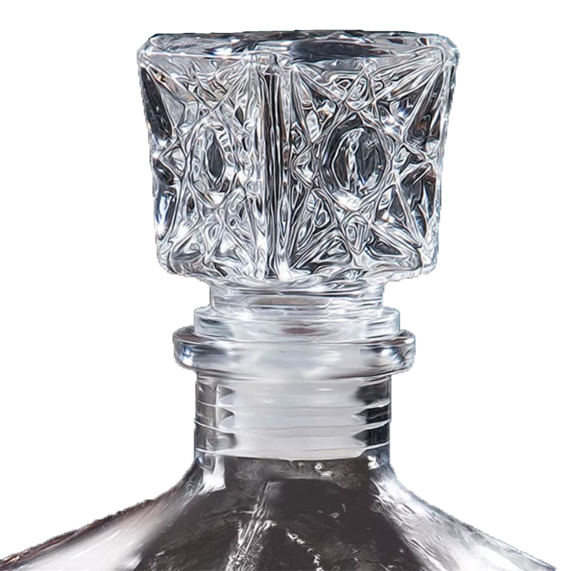 LICORERA DE CRISTAL CON TAPA DE LUJO 1 LITRO