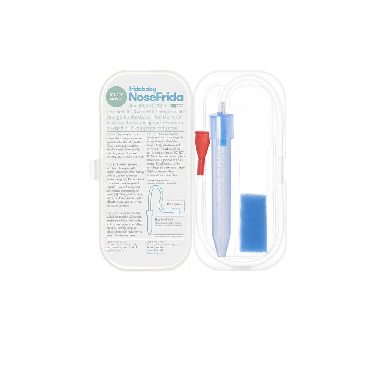 Aspirador Nasal NoseFrida con Estuche Marca FridaBaby