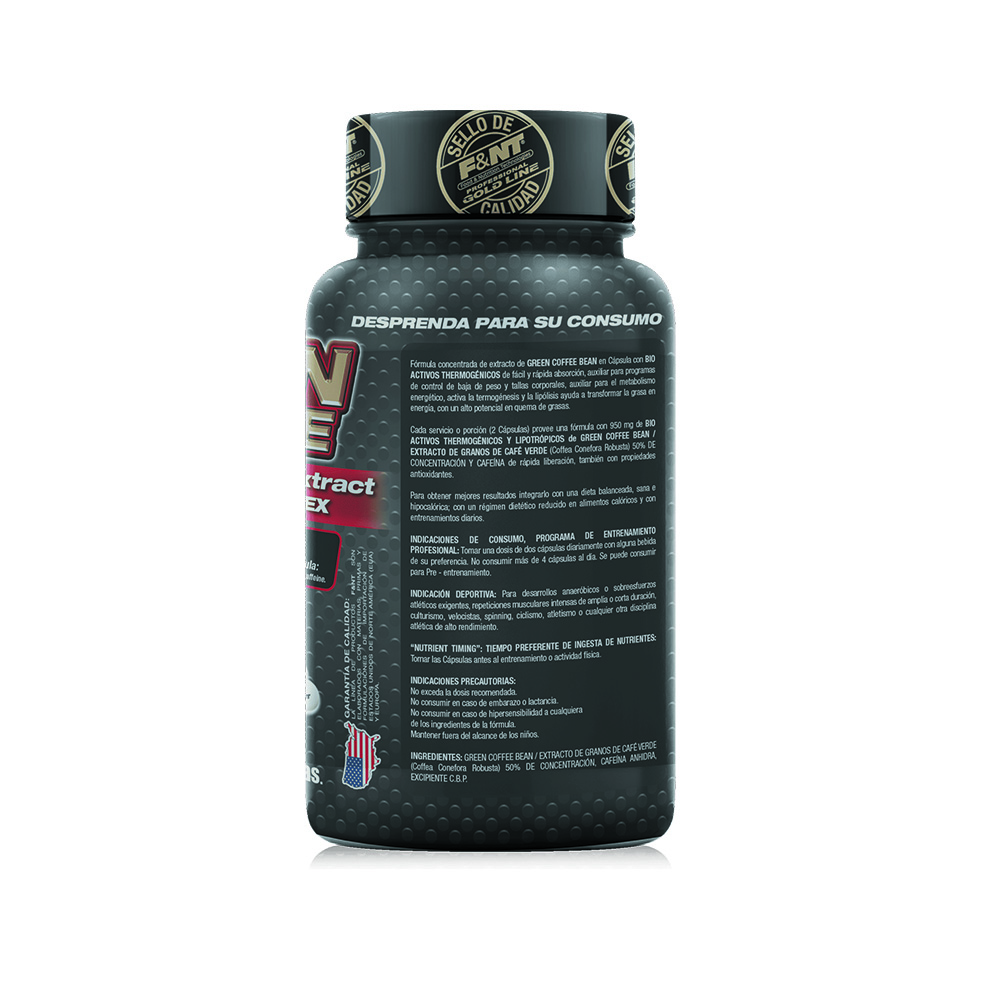 Café Verde Cápsulas Green Coffee Extract 60 Caps Thermogénic
